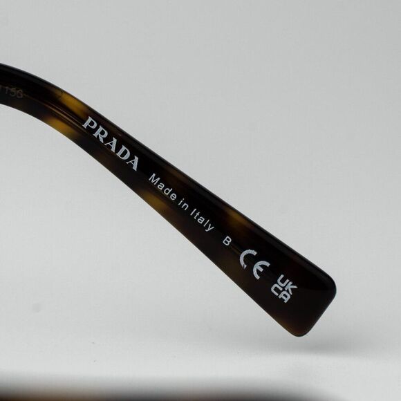 Prada Women Eyeglasses Havana Rectangle Unisex PR15YV 2AU1O1 BRAND NEW main image 4